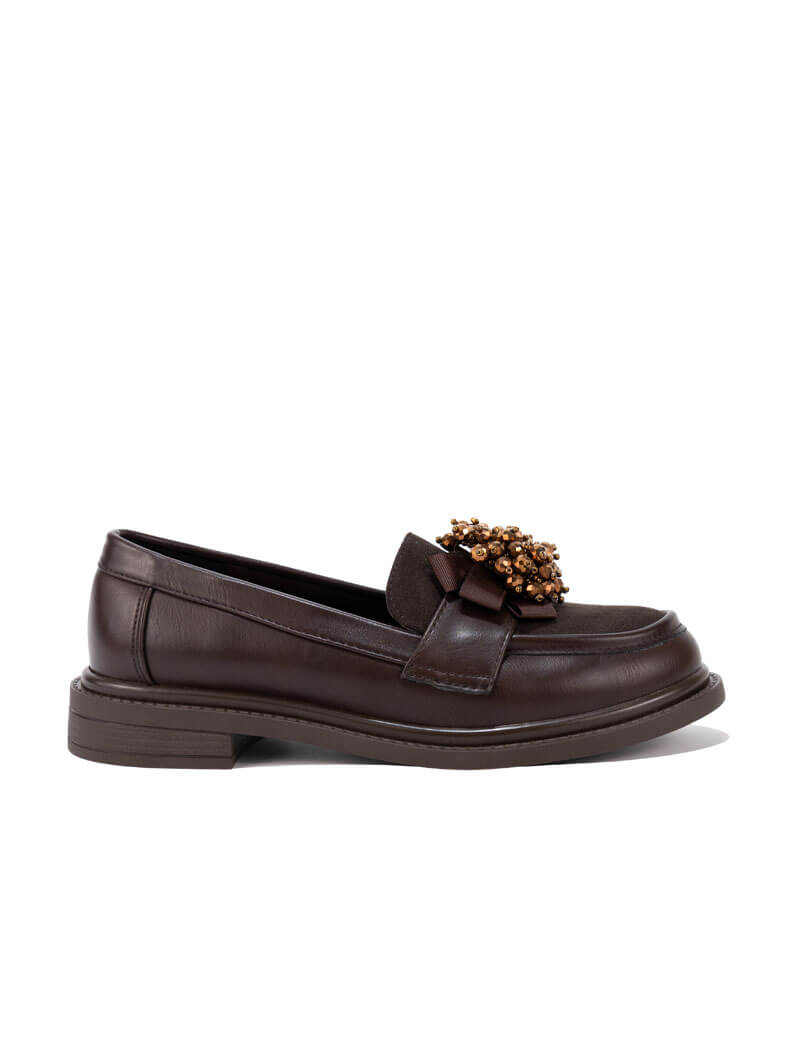 Derbies avec boucle ornée de cristaux